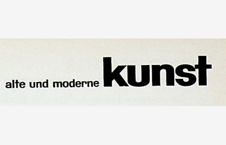 Alte und moderne Kunst : österreichische Zeitschrift für Kunst, Kunsthandwerk und Wohnkultur 11. -20 Jahrgang (1966-1975) bzw Nr 84-143 komplett gebunden in 10 Bänden