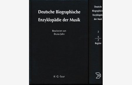 Deutsche biographische Enzyklopädie der Musik. 2 Bände.   - Auf der Grundlage der von Walther Killy und Rudolf Vierhaus herausgegebenen Deutschen Biographischen Enzyklopädie.