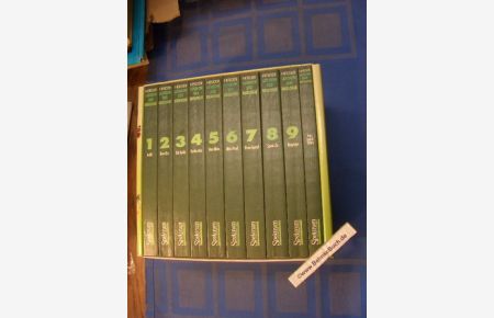 Lexikon der Biologie. 9 Bände und 1 Ergänzungsband (10 Bände komplett im Schuber). Das größte biologische Nachschlagewerk der Welt.