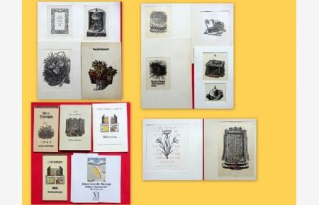 Konvolut Kalender, 3 Bücher, 11 Holzschnitte (8 signiert), 1 Telegramm (Beiliegt zusätzlich ein handschriftliches Verzeichnis v. M. Reinhardt-Gampp)