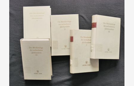 5 Bände - Die Messkataloge des sechzehnten Jahrhunderts 1564 - 1600. (16 , komplett)  - siehe Beschreibung