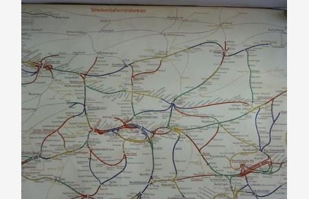 Streckenbahmeistereien. Übersichtskarte. Cuxhaven Stadt bis Göttingen