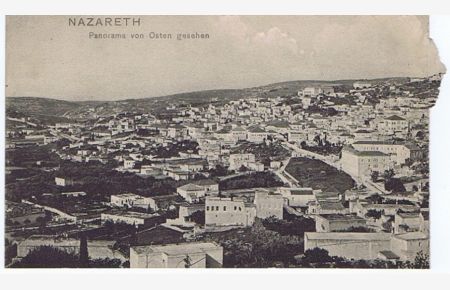 Nazareth. Panorama von Osten gesehen.