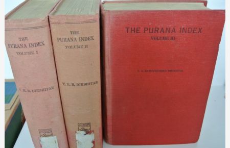 The Purana Index. (3 Bde / 3 vol. set)