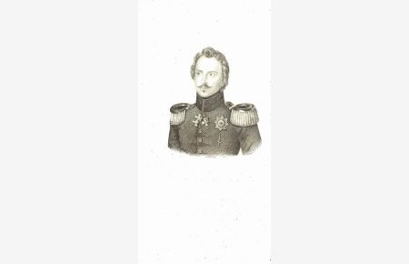 Wilhelm Prinz von Preußen, General der Cavallerie. Lithographie-Porträt.