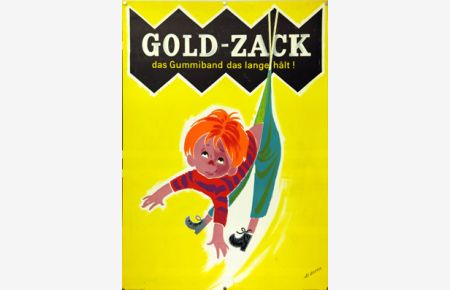 Plakat - Gold-Zack. Lithographie.