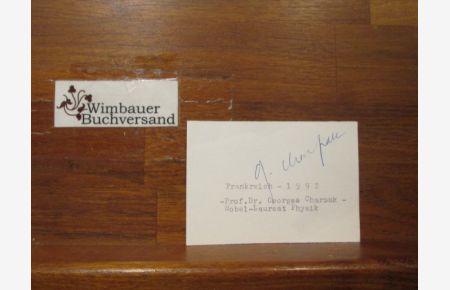 Georges Charpak Nobelpreis für Physik 1992 // Autogramm Autograph signiert signed signee