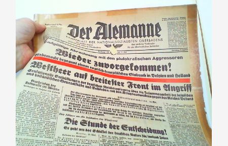 Kampfblatt der Nationalsozialisten Oberbadens. Jahrgang 1940 Folge 129 Samstag den 11. Mai.