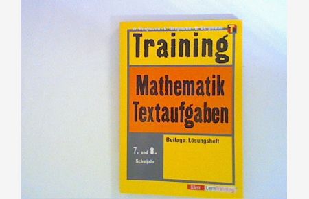 Training, Mathematik, Textaufgaben, 7. /8. Schuljahr