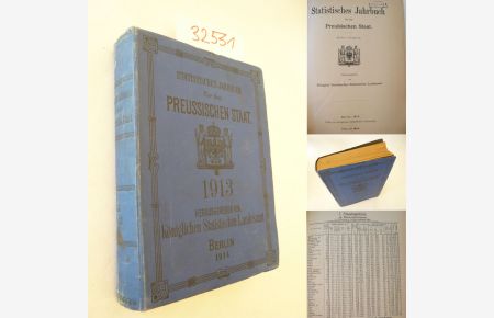Statistisches Jahrbuch für den preußischen Staat 11. Jahrgang 1913