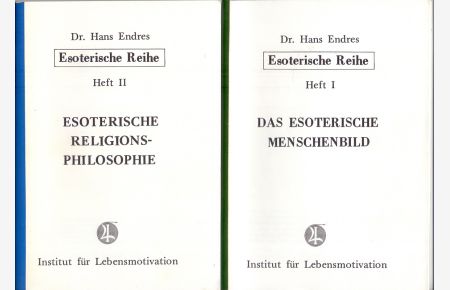 Esoterische Reihe: Heft I: Das esoterische Menschenbild; Heft II: Esoterische Religionsphilosophie; Heft III: Universelle Meditation und Kontemplation.