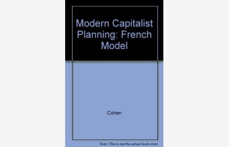 Modern Capitalist Planning: French Model