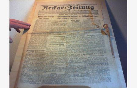 Neckar-Zeitung. Freitag, 14. Mai 1926. Nummer 110. 183. Jahrgang.   - Amtsblatt der Stadt Heilbronn, sowie der Oberamtsbezirke Heibronn und Neckarsulm.