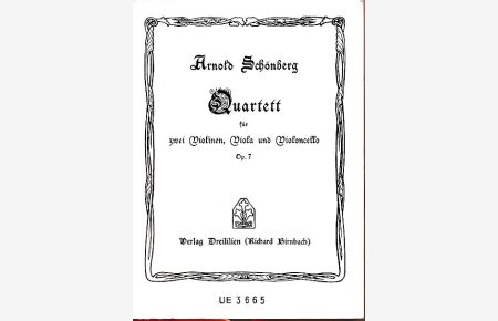 Quartett für zwei Violinen, Viola und Violoncello, Op. 7.