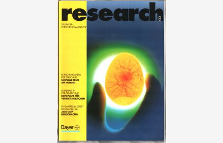 Research : Das Bayer-Forschungsmagazin, Heft Nr. 8.   - Redaktion: Gerti Rose Beckmann. Herausgeber: Bayer AG.