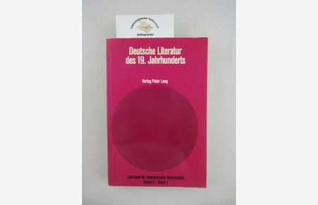 Deutsche Literatur des 19. Jahrhunderts (1830-1895). Erster Bericht: 1960-1975.