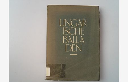 Ungarische Balladen.