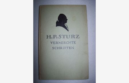 Vermischte Schriften von Helfrich Peter Sturz 1946