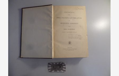 Geschichte der englischen Litteratur im neunzehnten Jahrhundert.