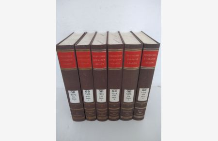 Deutsches Literatur-Lexikon. Biographisch - bibliographisches Handbuch. [Hier]: Ergänzungsbände I - VI (A - Ryslavy)