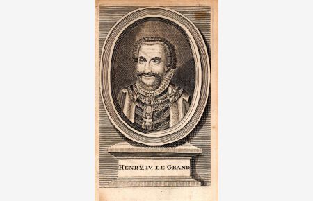 Henry IV. le Grand. Kupferstich-Porträt.