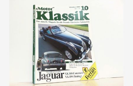 Motor Klassik. Heft 10 Oktober / 1988. Mit Themen u. a. : Jaguar XK 140/150-Enzo Ferrari-Mercedes 600-Opel KAD-Zündapp Janus. . .   - Das aktuelle Magazin für alle Freunde klassischer Automobile.