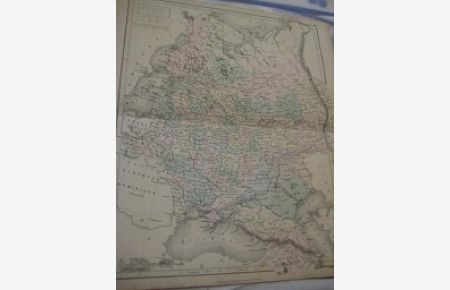 Orig. Landkarte Russia & Poland ca. 1840