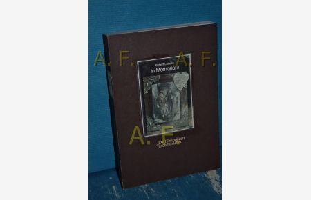 In memoriam : Fotografien auf Gräbern.   - Mit e. Einf. von Fritz Kempe / Die bibliophilen Taschenbücher , 195