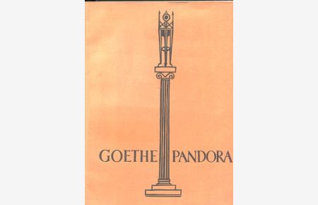 Pandora, ein Festspiel mit einem Schluss von Franz Wickhoff und sechs Holzschnitten von Erwin Lang.