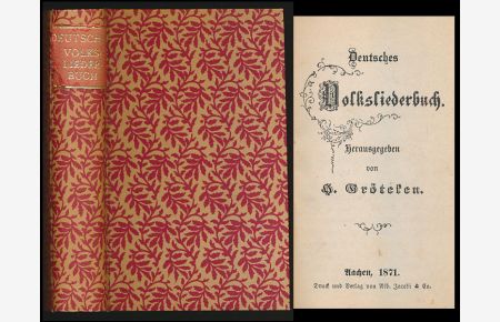 Deutsches Volksliederbuch.