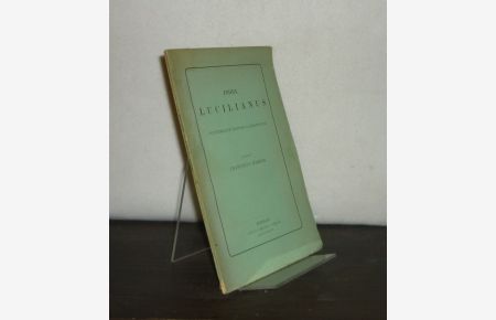 Index Lucilianus. Supplementum editionis Lachmannianae. Confecit Franciscus Harder [Franz Harder].