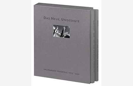 Salzburger Festspiele 1992 - 2001, 2 Bände.   - Band 1 Oper, Schauspiel, Dokumentation - Schauspiel, Band 2  Konzert, Zeitfluss, Dokumentation.