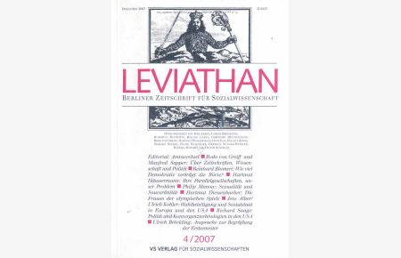 Leviathan. Nr. 4. Dezember 2007.   - 35. Jahrgang.