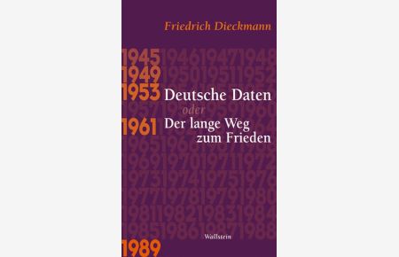 Deutsche Daten oder Der lange Weg zum Frieden: 1945 - 1949 - 1953 - 1961 - 1989