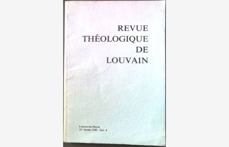 La spiritualité du Père Lebbe. / en: Revue théologique de Louvain, 21e année - fasc. 4.