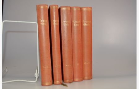 Reuters Werke in zwölf Teilen (5 Bände)  - Fritz Reuter. Hrsg., mit Einl. u. Anm. vers. von Hans B. Grube / Bongs goldene Klassiker-Bibliothek