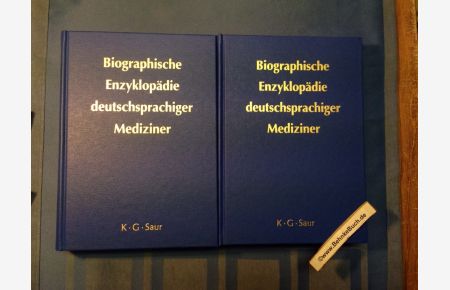 Biographische Enzyklopädie deutschsprachiger Mediziner. Band 1 und 2 (2 Bände komplett). Band 1: A-Q, Band 2: R-Z.   - hrsg. von Dietrich von Engelhardt.