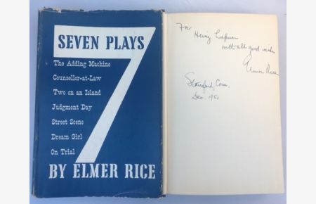 Seven Plays by Elmer Rice,   - (IN ENGLISCHER SPRACHE),