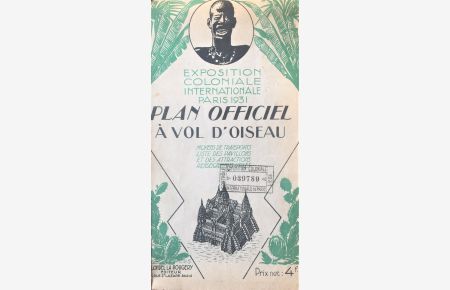 Exposition coloniale international Paris 1931. Plan officiel a vol d'oiseau.