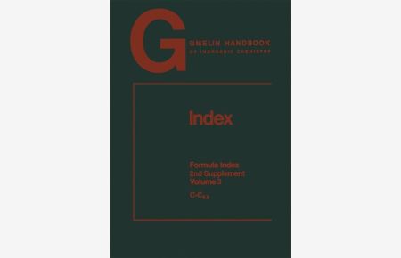 Gmelin Handbook of Inorganic Chemistry. Index. Formula Index. 2nd Supplement Volume 3: C-C6. 9