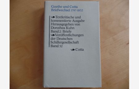 Briefwechsel; Bd. 2. , Briefe 1816 - 1832.   - Veröffentlichungen der Deutschen Schillergesellschaft ; Bd. 32