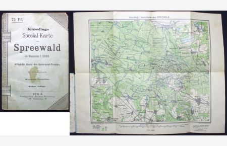 Kiesslings Special-Karte vom Spreewald im Massstabe 1:50. 000
