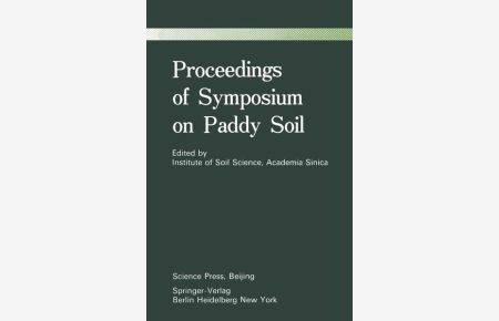 Proceedings of Symposium on Paddy Soil.
