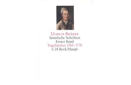 Sämtliche Schriften Bd. 1: Tagebücher 1768-1778