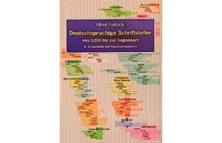 Deutschsprachige Schriftsteller von 1200 bis zur Gegenwart. In Schautafeln und Kurzkommentaren.