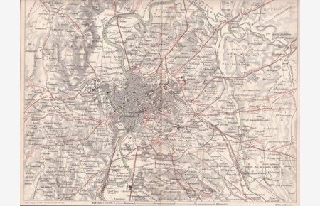 M4 Braunschweig Lippe und Waldeck Alte historische Landkarte 1890 