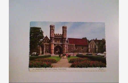 St. Augustine's Gate and College. Canterbury. Groß - Britannien. AK.