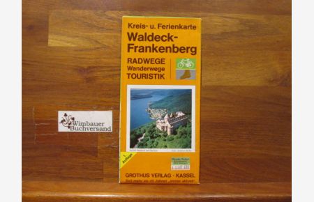 Kreis- u. Ferienkarte Waldeck-Frankenberg Radwege Wanderwege Touristik