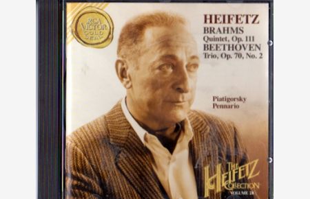 Heifetz Collection Vol. 28, Brahms: Quintett Op. 111 / Beethoven: Trio Op. 70 No. 2 [CD Nr. Heifetz Collection Vol. 28, Brahms, Beethoven, Boccherini, Mozart, [CD Nr. 9026617592].   - Aufn.1963-1970.
