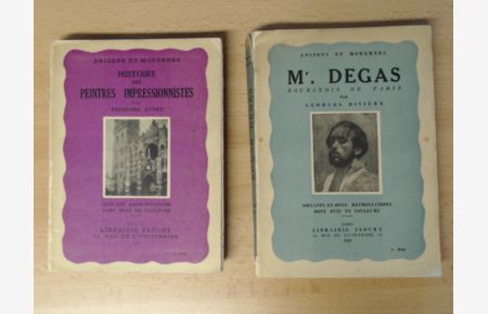 Histoire des Peintres Impressionnistes / Mr. Degas Bourgeois de Paris. 2 Parts together.   - Anciens et Modernes.